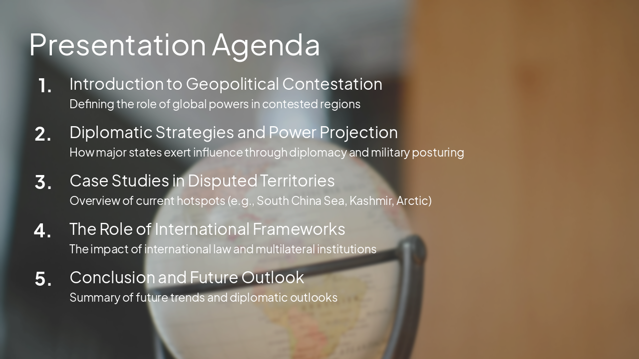 Slide 4 - Presentation Agenda