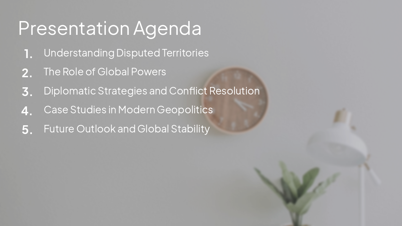 Slide 3 - Presentation Agenda