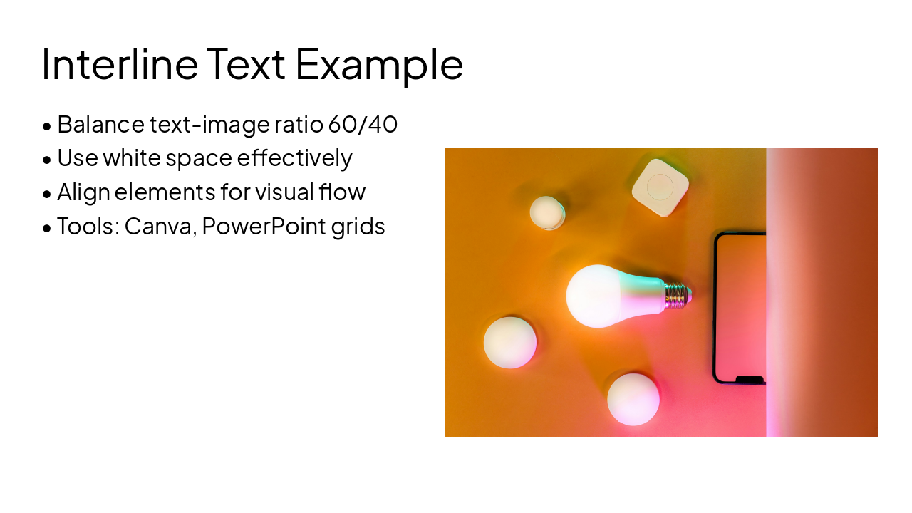 Slide 9 - Interline Text Example