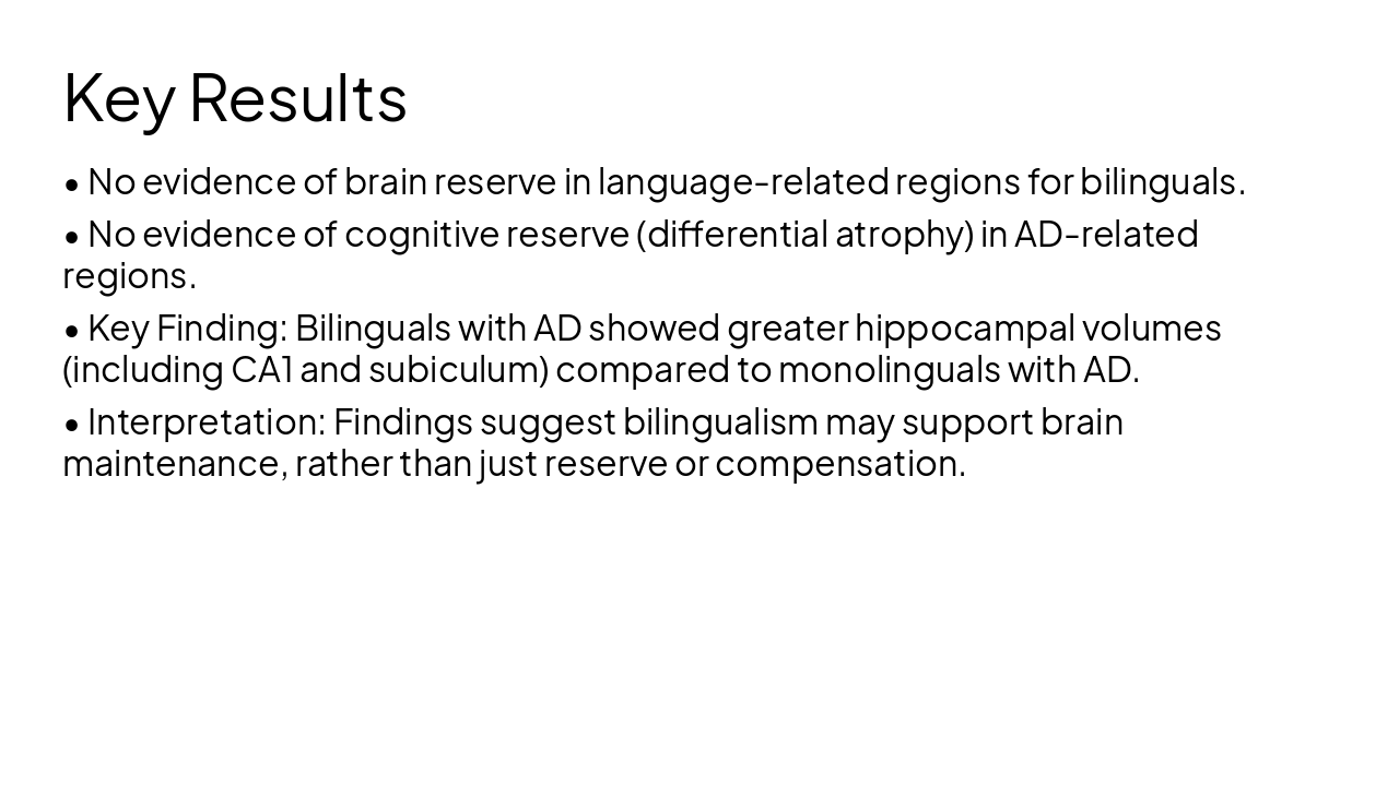 Slide 10 - Key Results