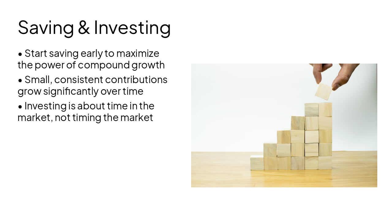 Slide 8 - Saving & Investing