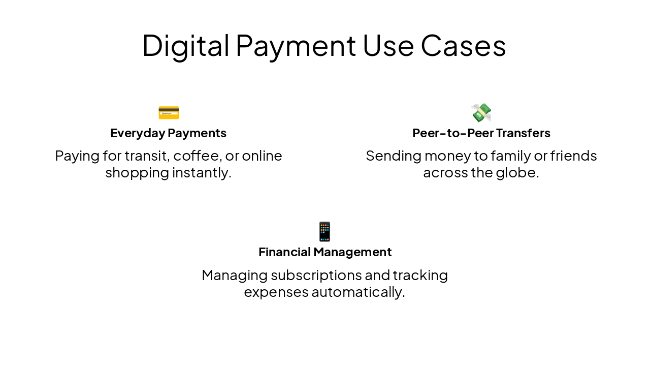 Slide 10 - Digital Payment Use Cases