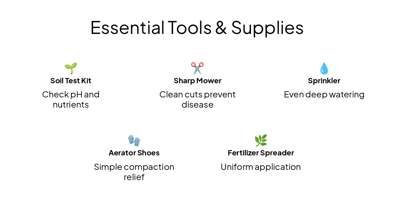 Slide 22 - Essential Tools & Supplies