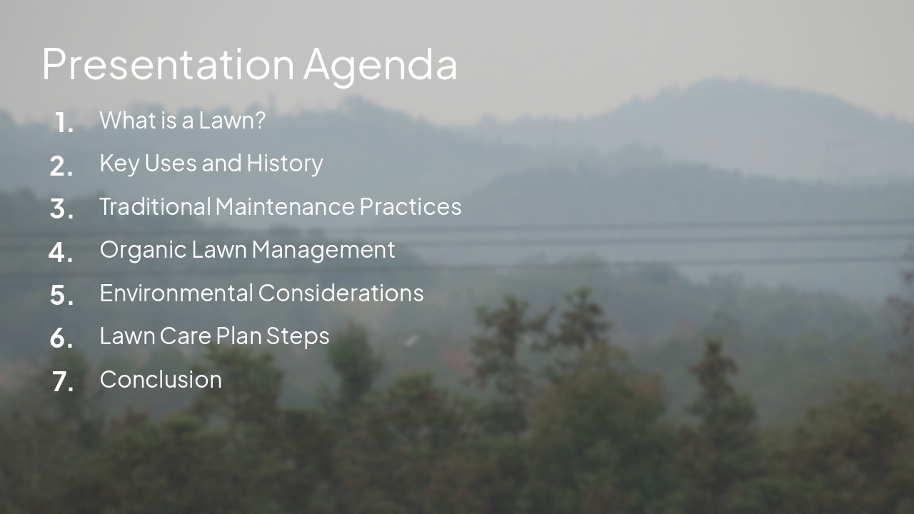 Slide 3 - Presentation Agenda