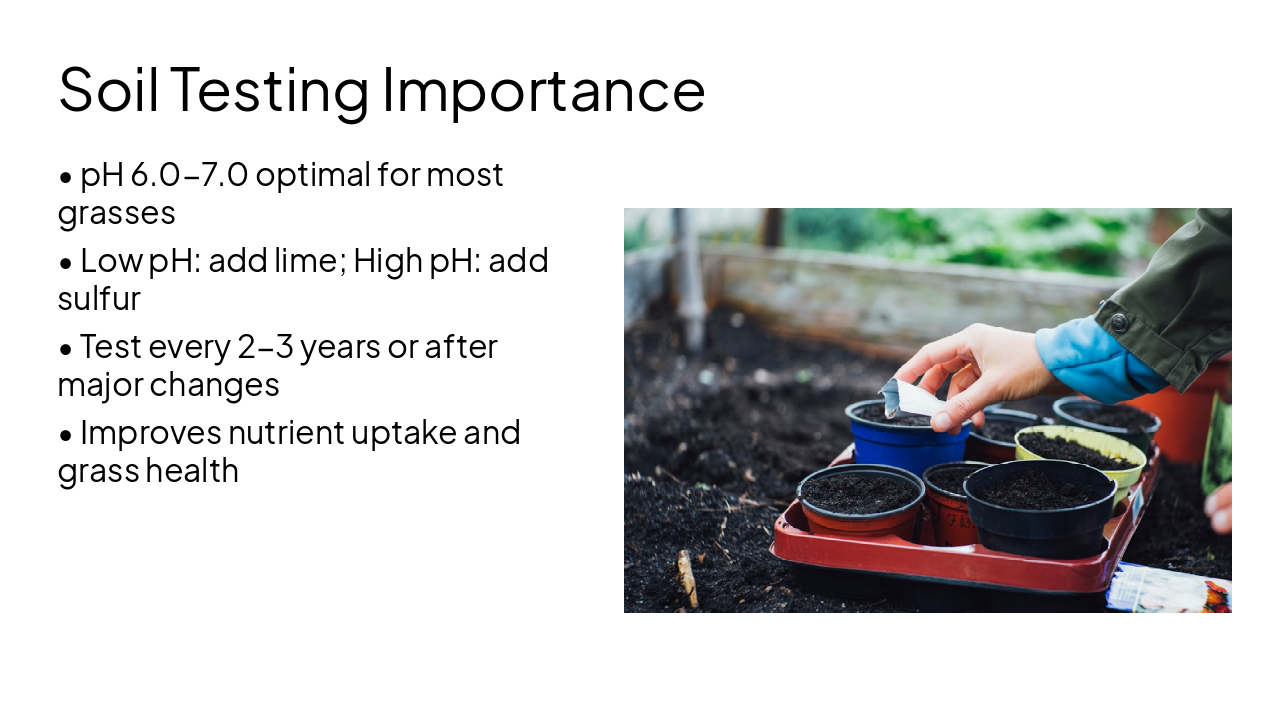 Slide 10 - Soil Testing Importance