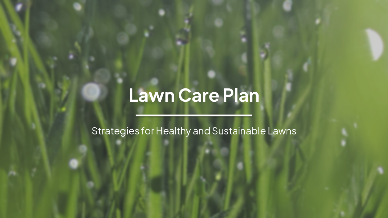 Slide 2 - Lawn Care Plan