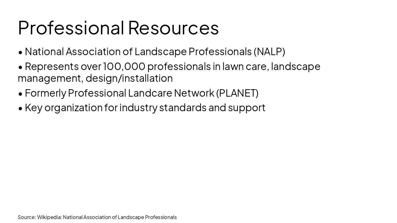 Slide 18 - Professional Resources