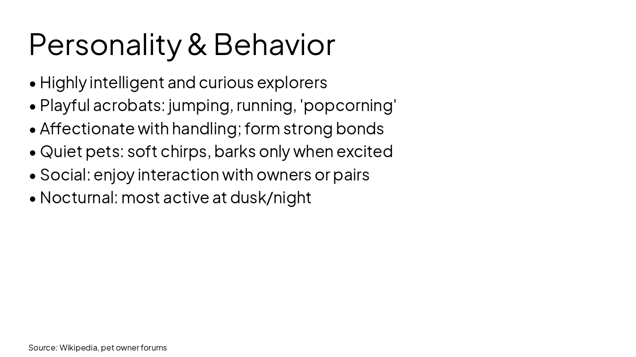 Slide 5 - Personality & Behavior