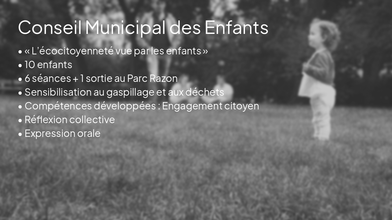 Slide 5 - Conseil Municipal des Enfants