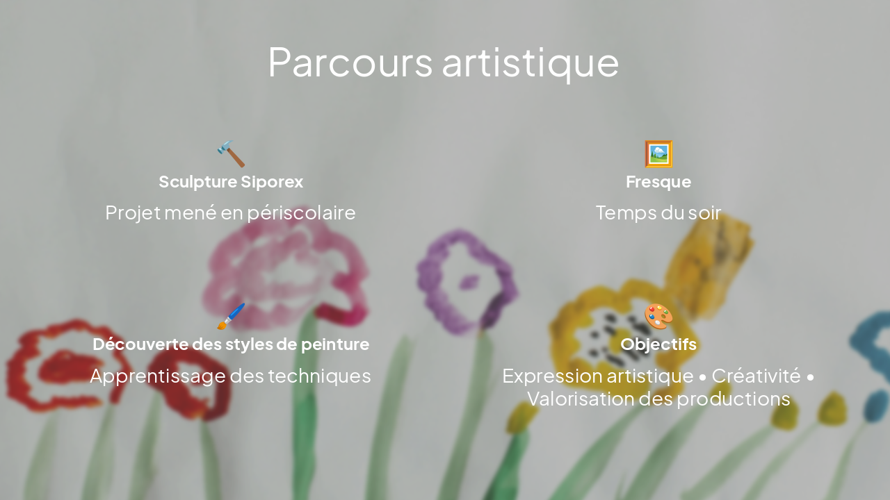 Slide 8 - Parcours artistique