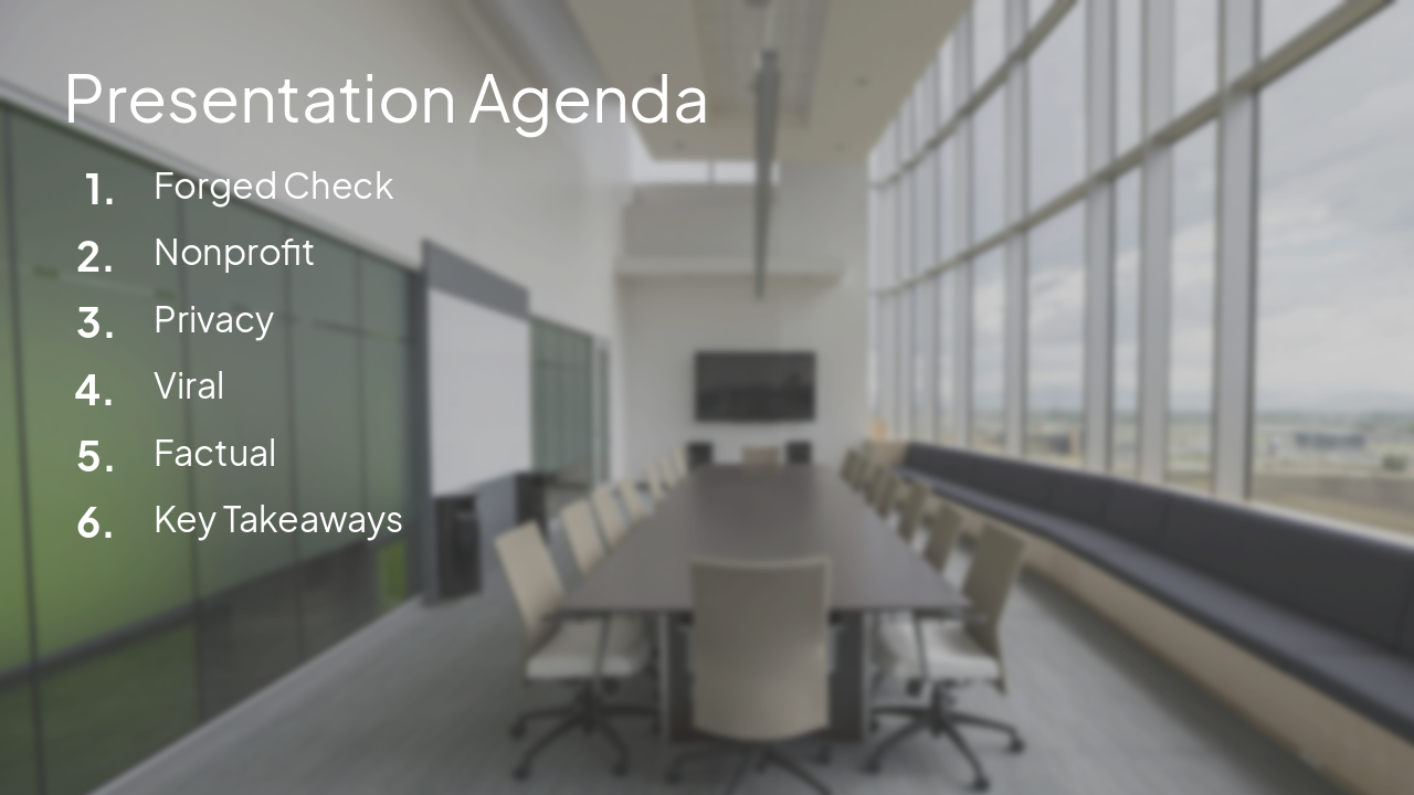 Slide 2 - Presentation Agenda