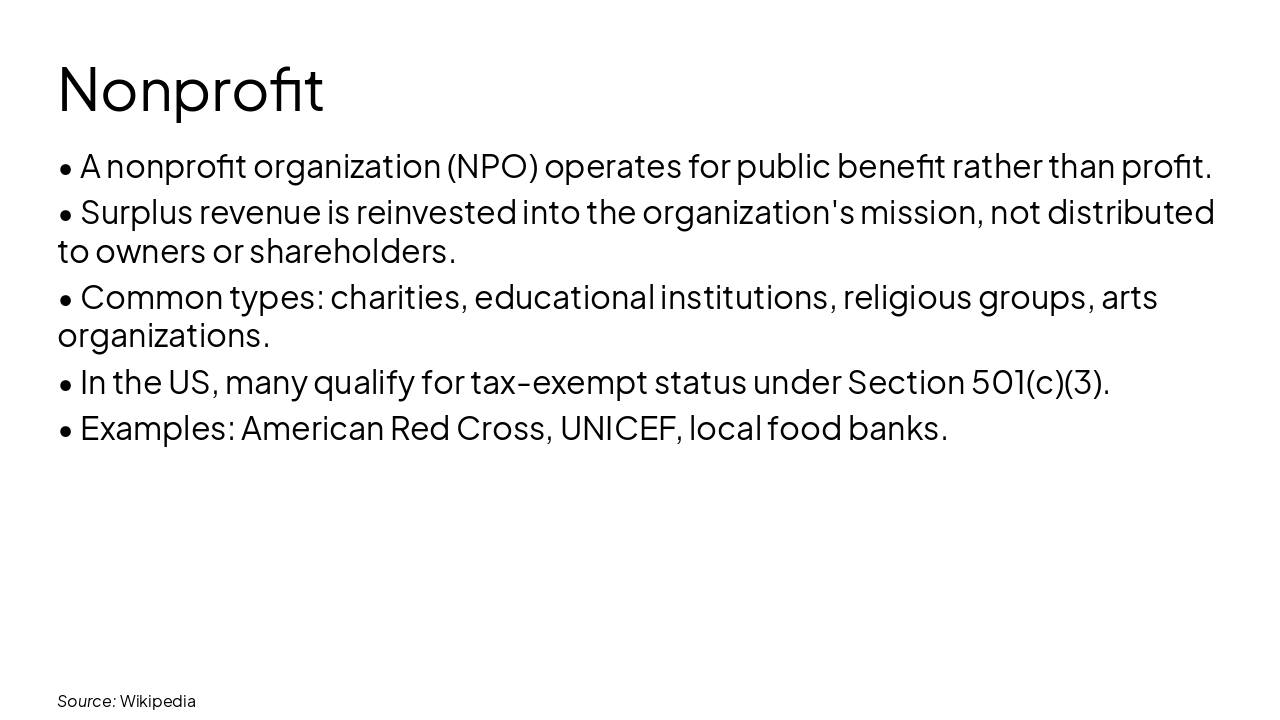 Slide 4 - Nonprofit