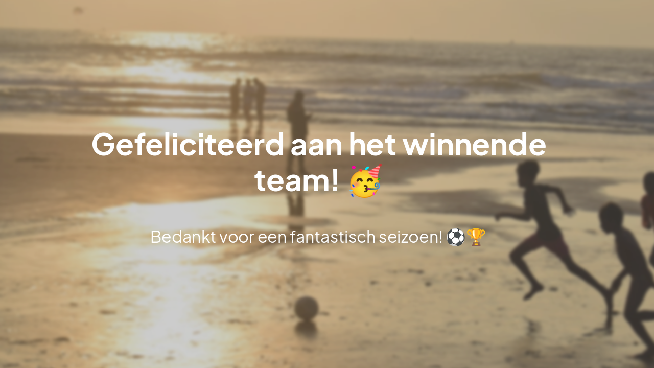 Slide 8 - Einde Quiz & Winnaars π