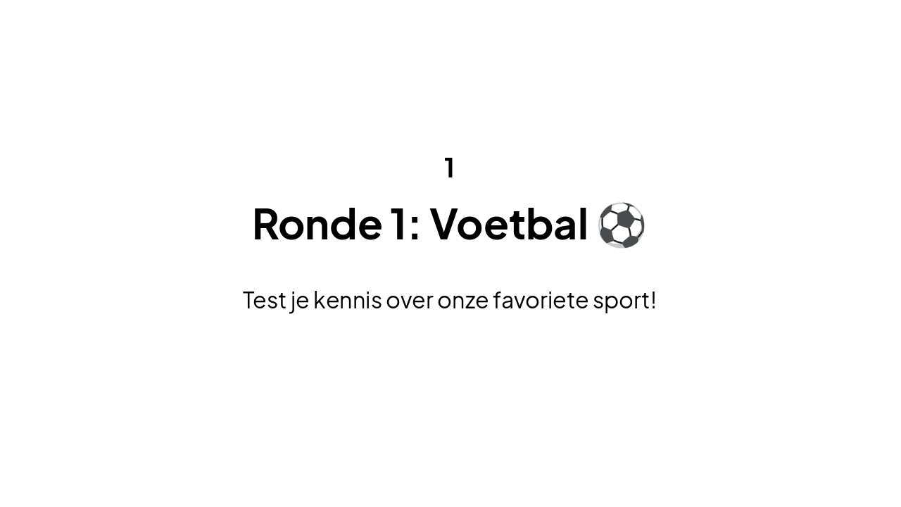 Slide 3 - Voetbal Ronde