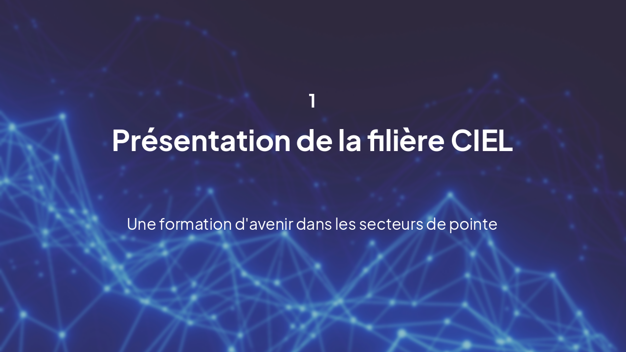 Slide 3 - La Filière CIEL