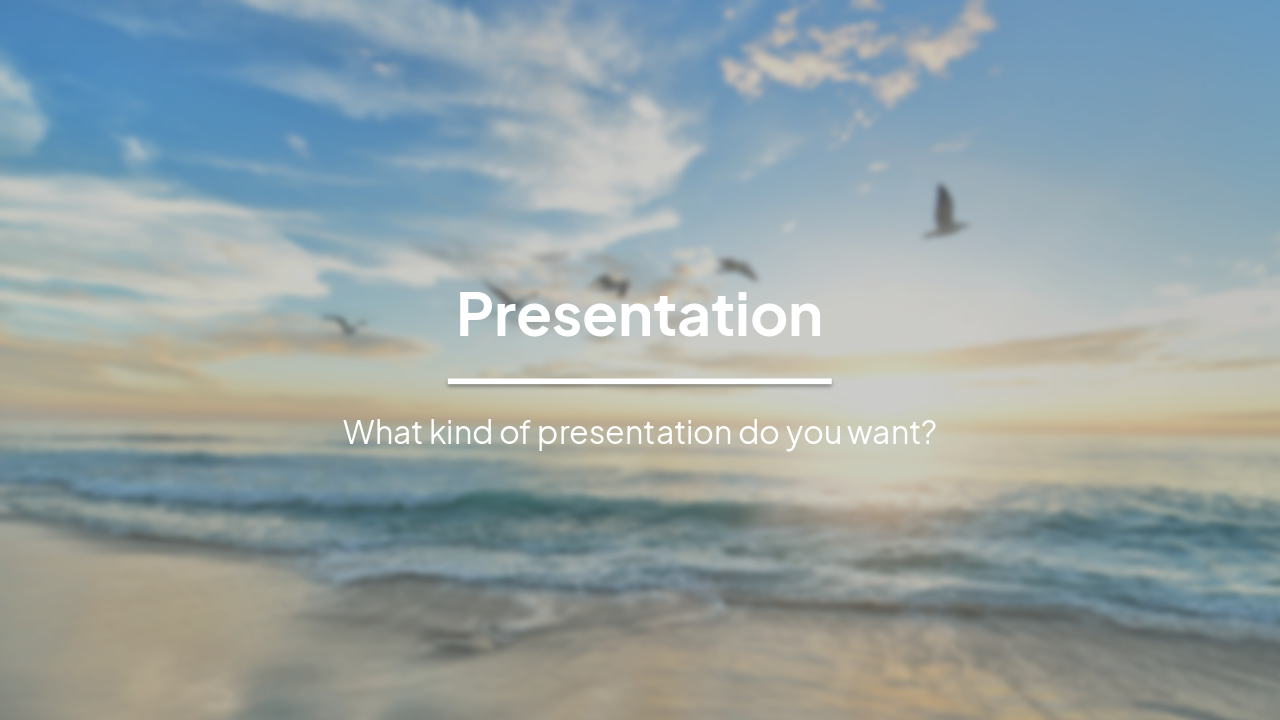 Presentation Starter