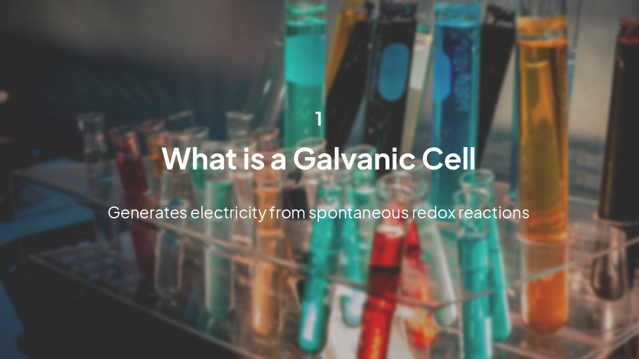 Slide 3 - Galvanic Cell Fundamentals