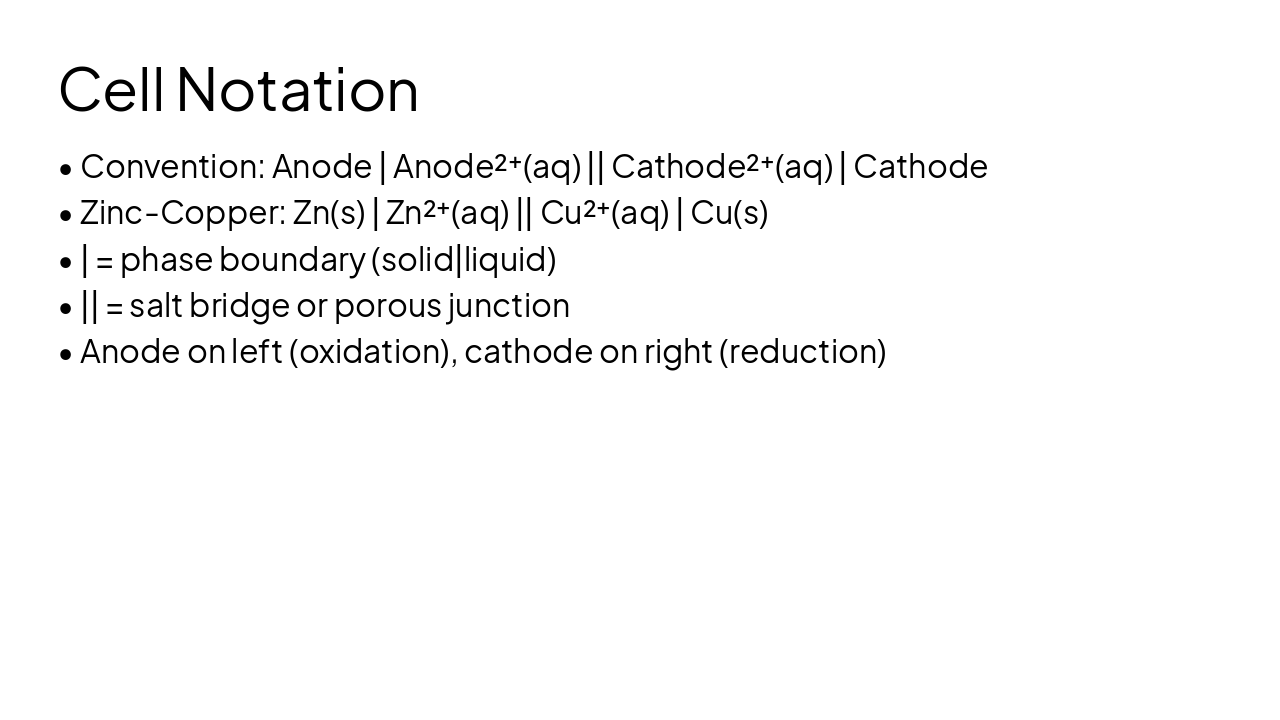 Slide 8 - Cell Notation