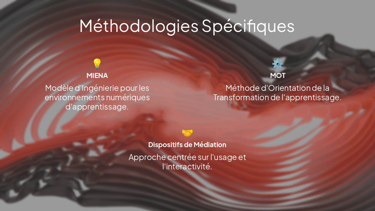 Slide 8 - Méthodologies Spécifiques