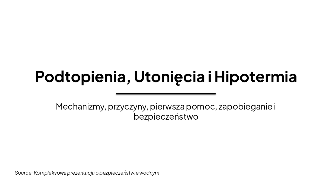Drownings, Submersion & Hypothermia: Risks & Safety (49 char