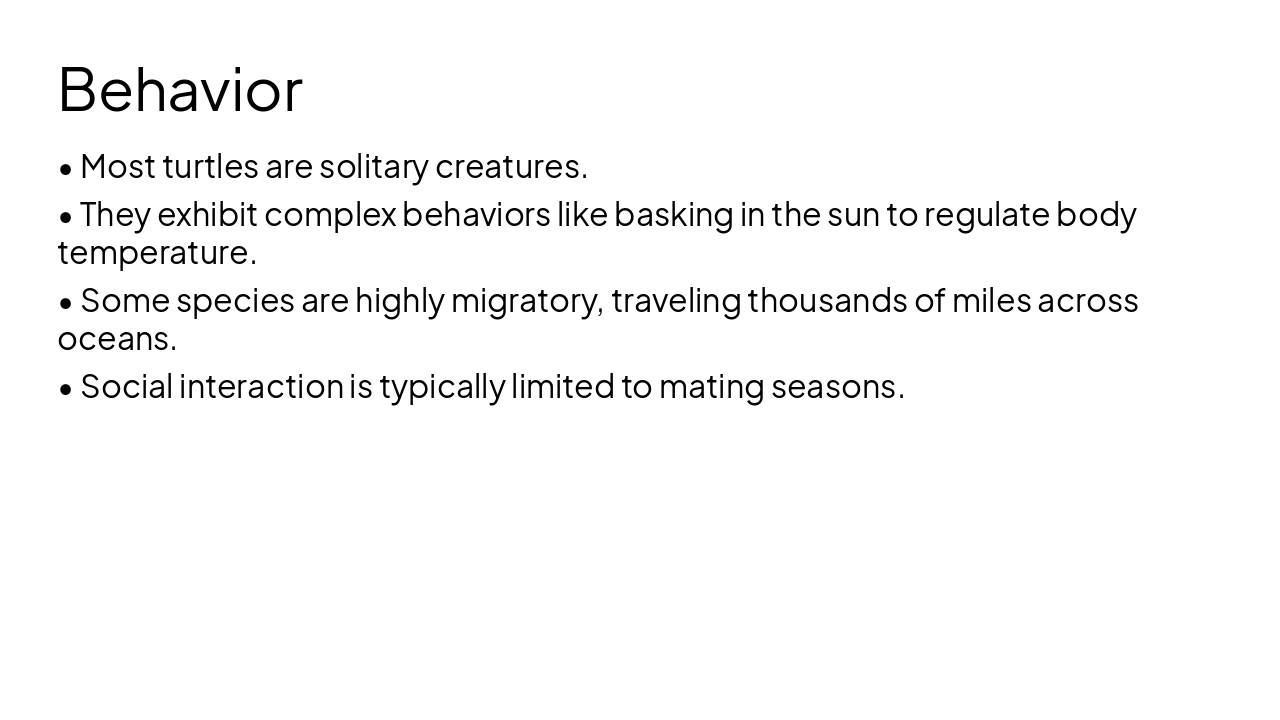 Slide 8 - Behavior