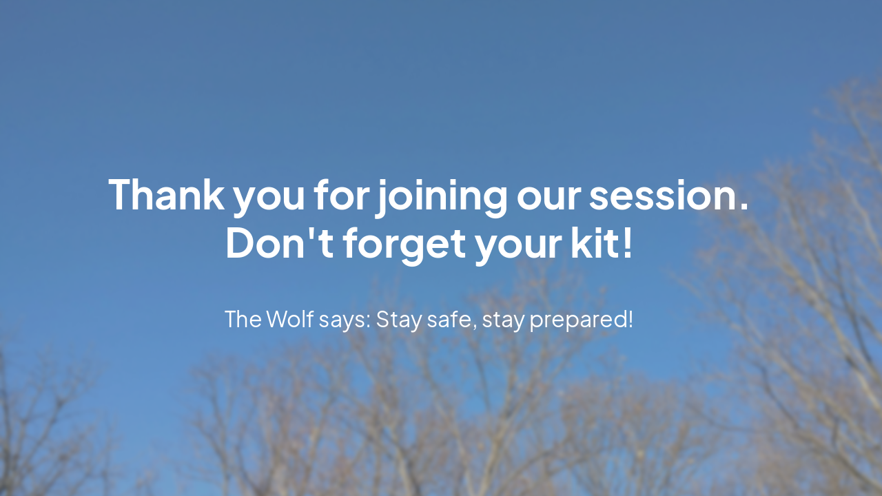 Slide 11 - Stay Safe!