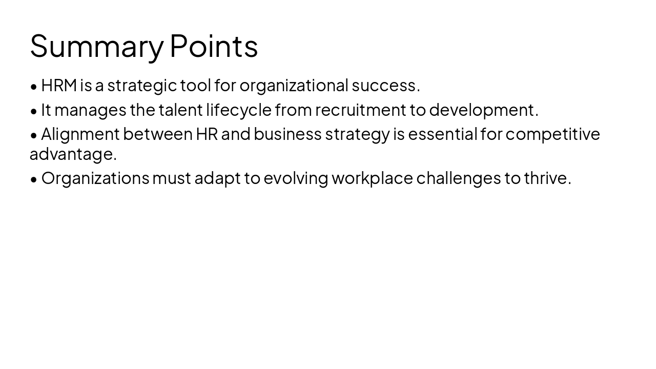 Slide 12 - Summary Points