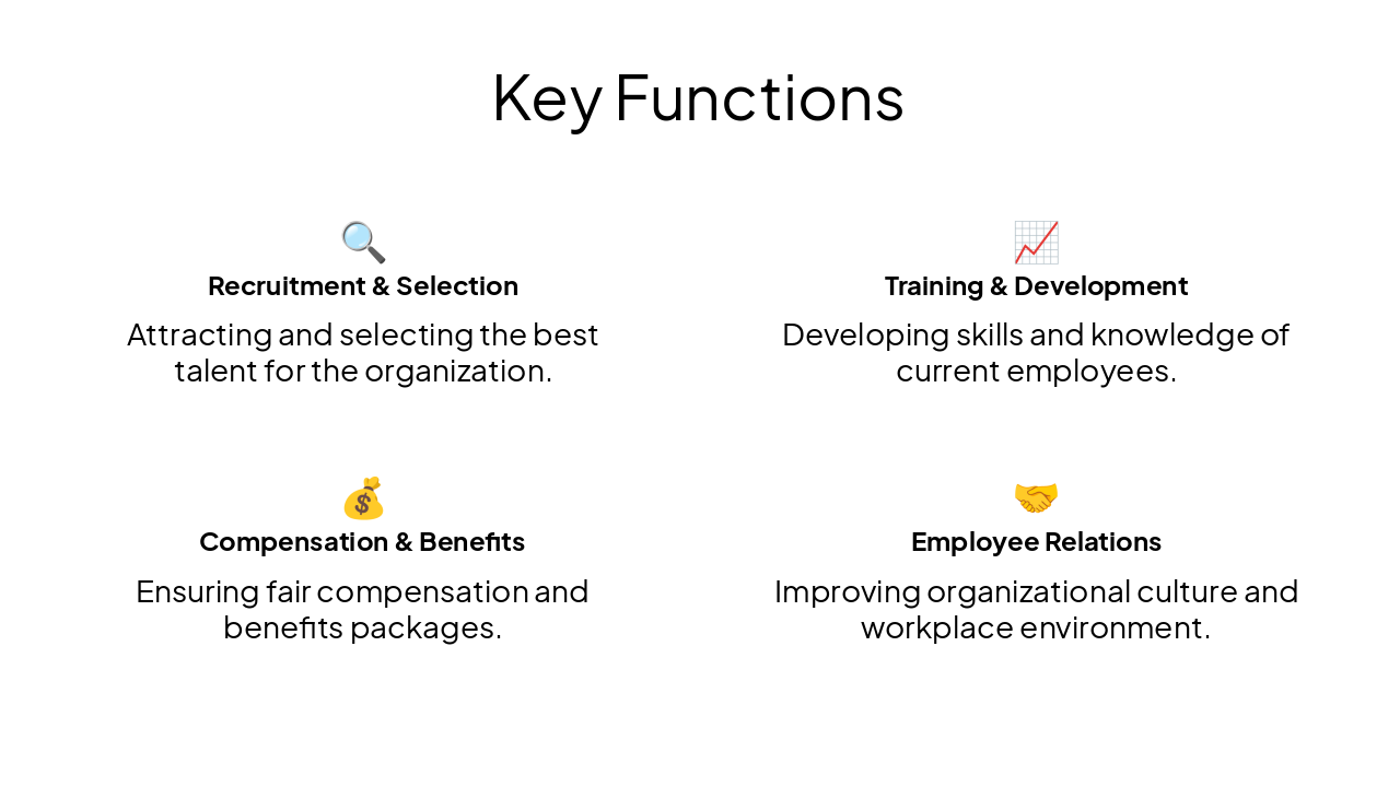 Slide 6 - Key Functions