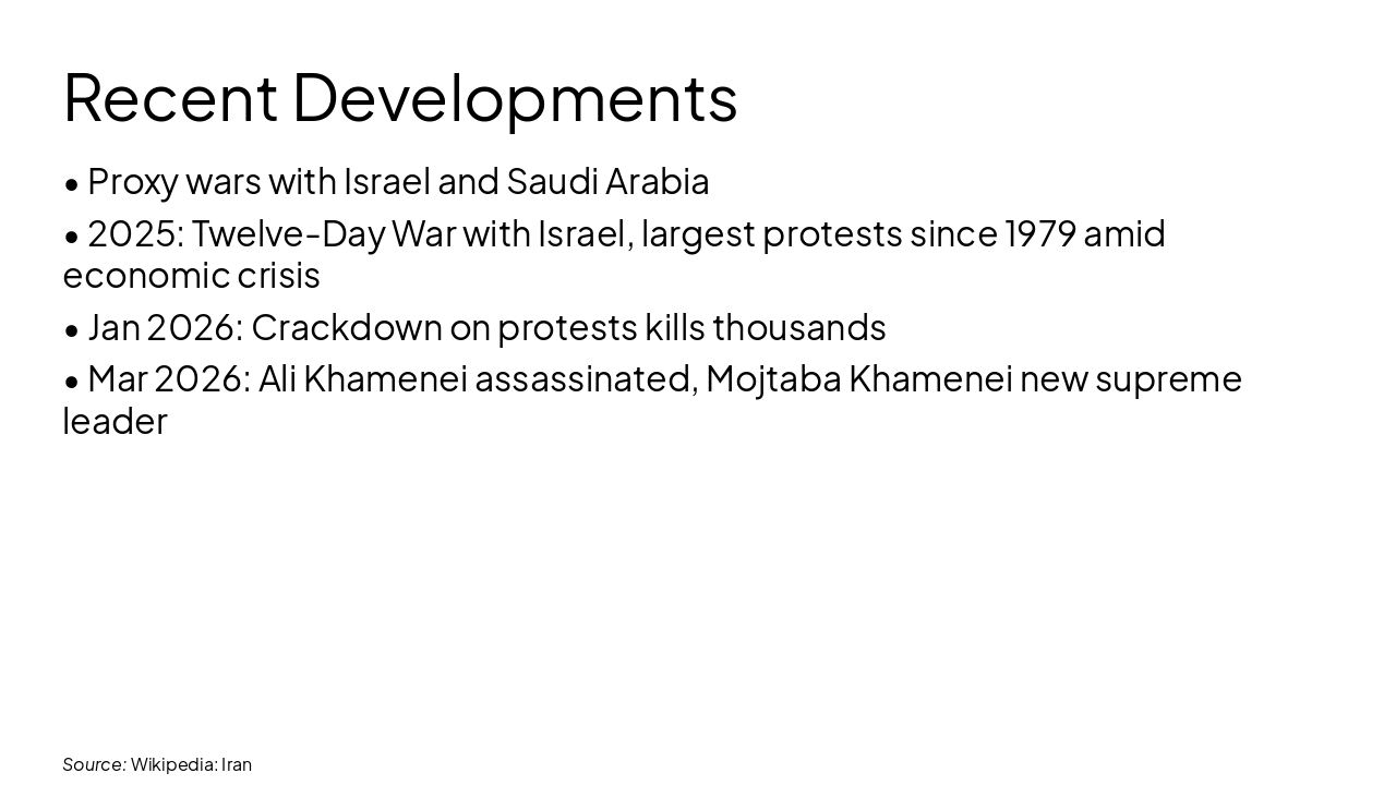 Slide 8 - Recent Developments