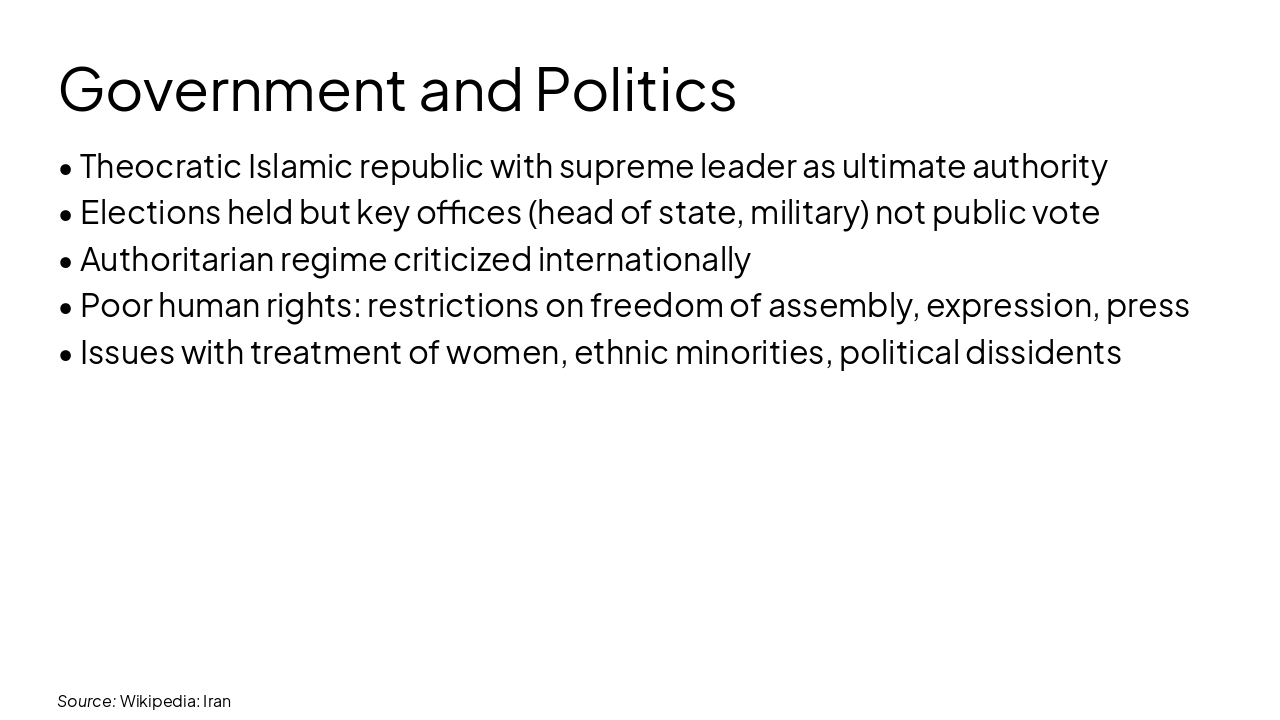Slide 5 - Government and Politics