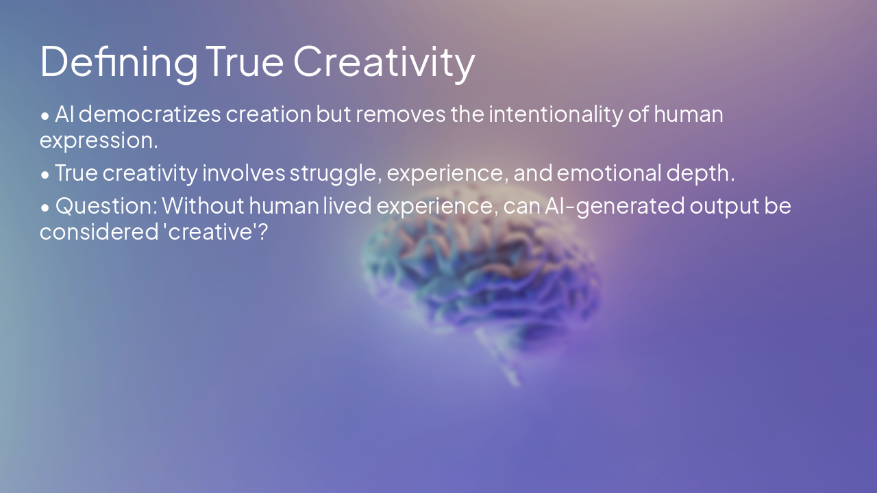 Slide 6 - Defining True Creativity