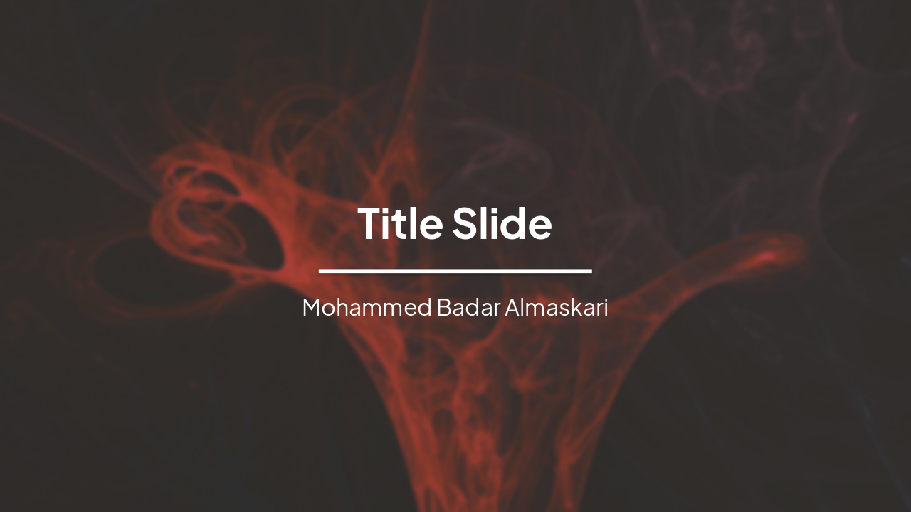 Slide 1 - Title Slide