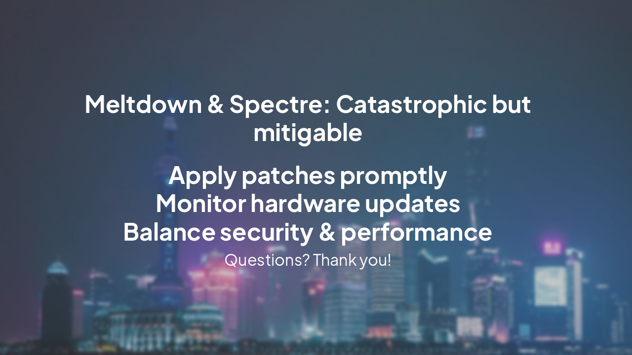 Slide 19 - Key Takeaways