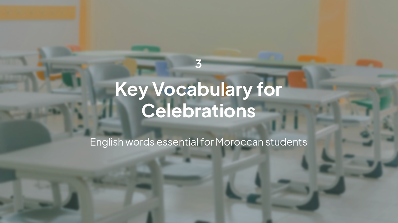 Slide 10 - Vocabulary for Celebrations