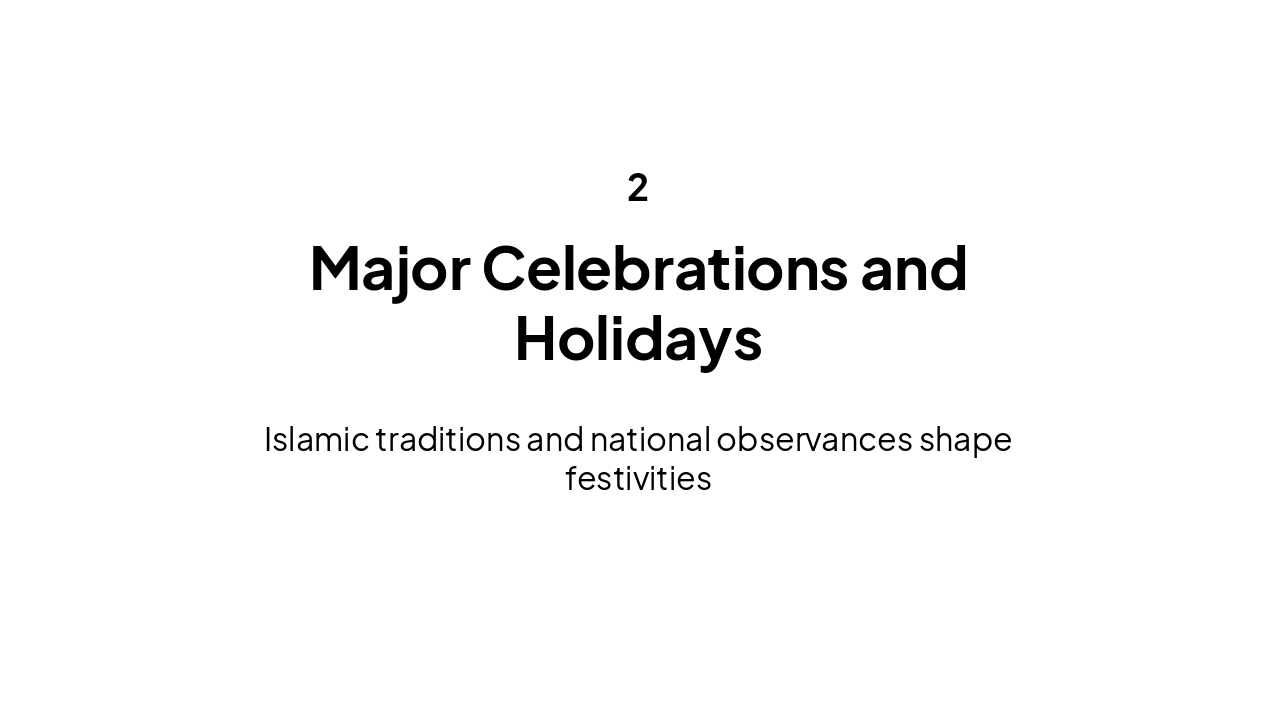 Slide 7 - Major Celebrations