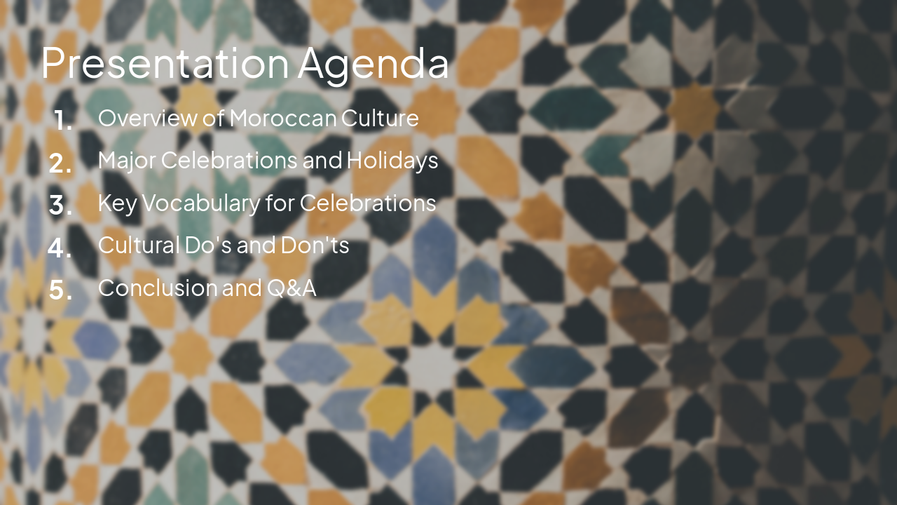 Slide 2 - Presentation Agenda