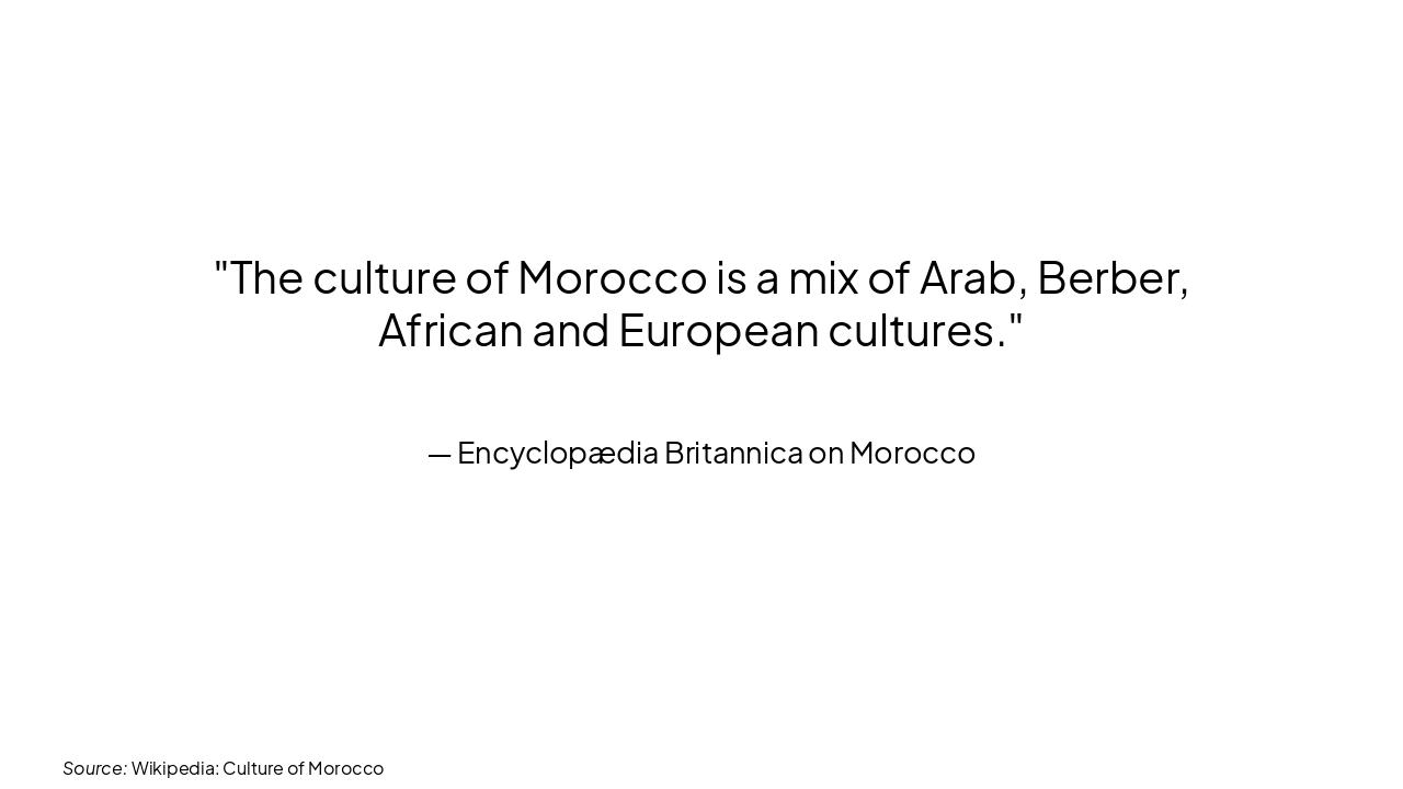 Slide 15 - On Moroccan Culture