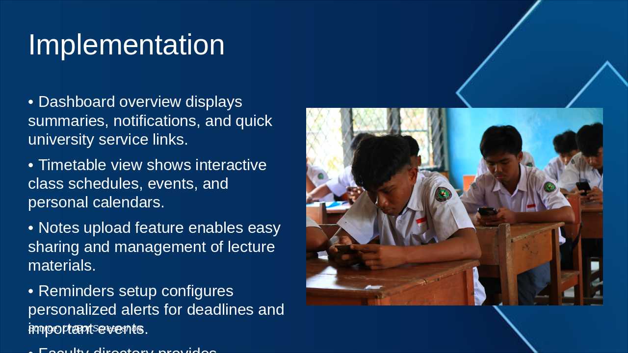 Slide 6 - Implementation
