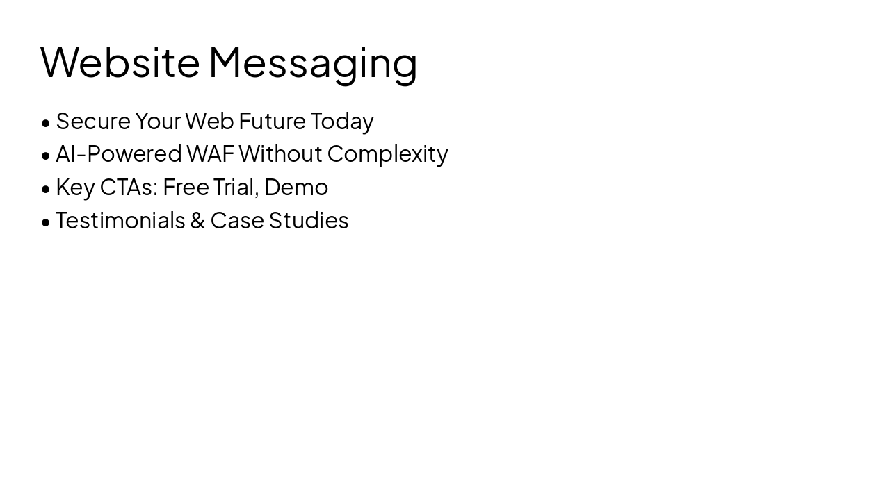 Slide 9 - Website Messaging