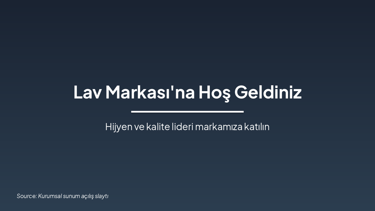 Lav Markası Kurumsal Tanıtım