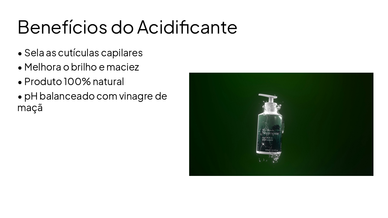 Slide 5 - Benefícios do Acidificante