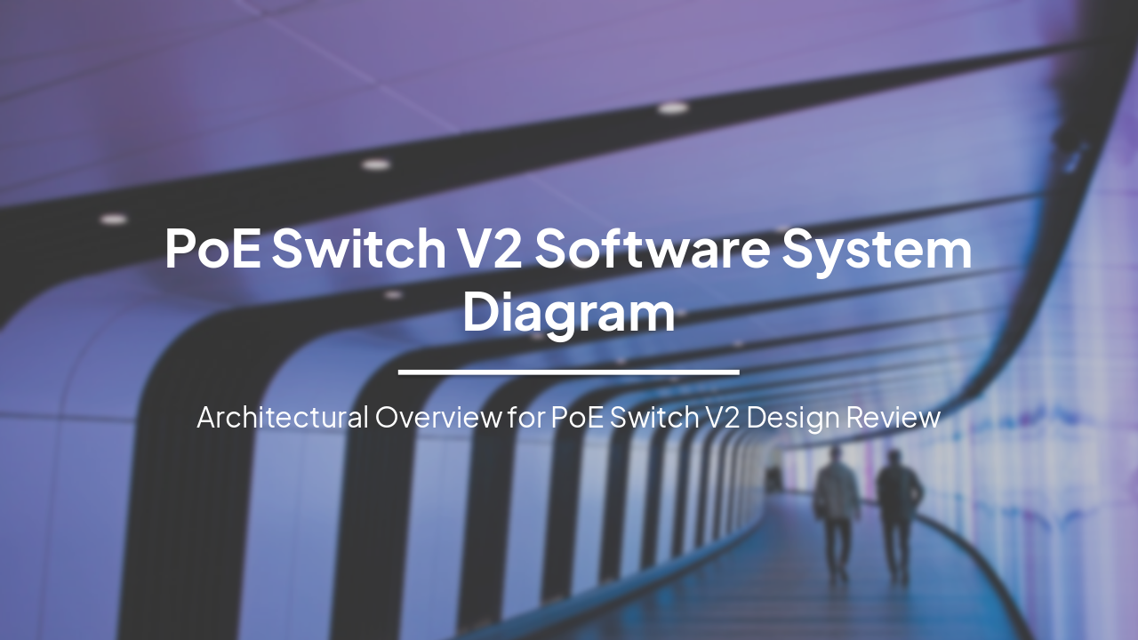 Slide 1 - PoE Switch V2 Software System Diagram