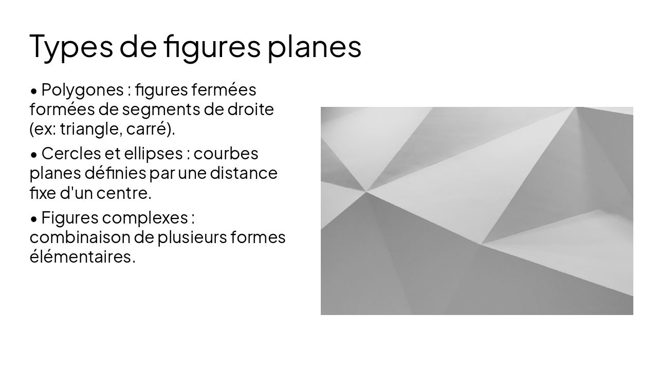 Slide 4 - Types de figures planes