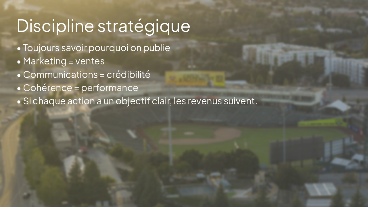 Slide 16 - Discipline stratégique