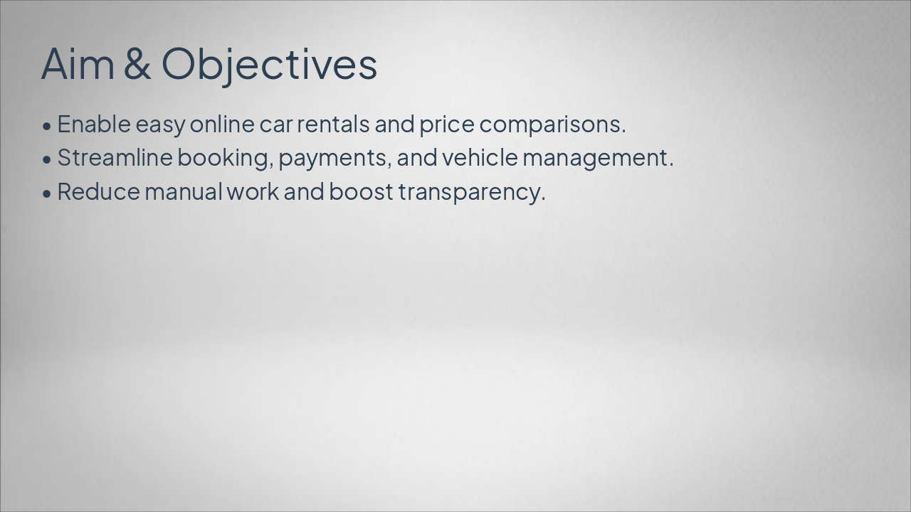 Slide 9 - Aim & Objectives