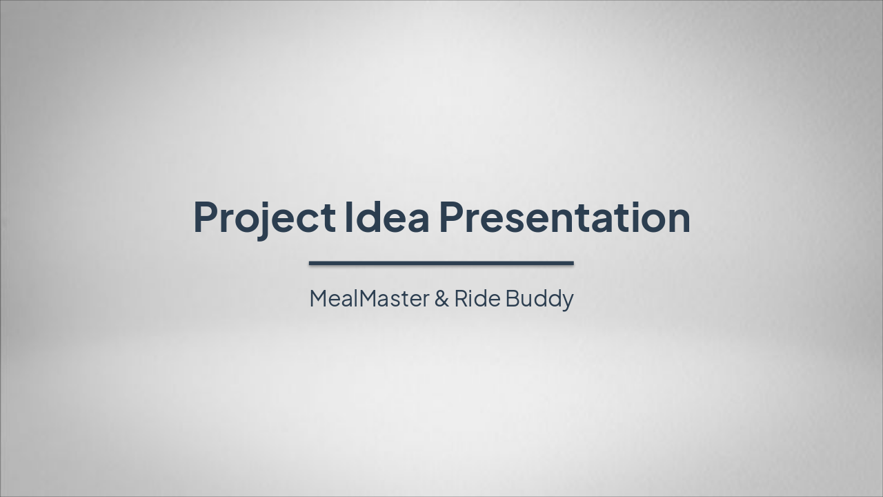 MealMaster & RideBuddy: Digital Innovations (39 chars)