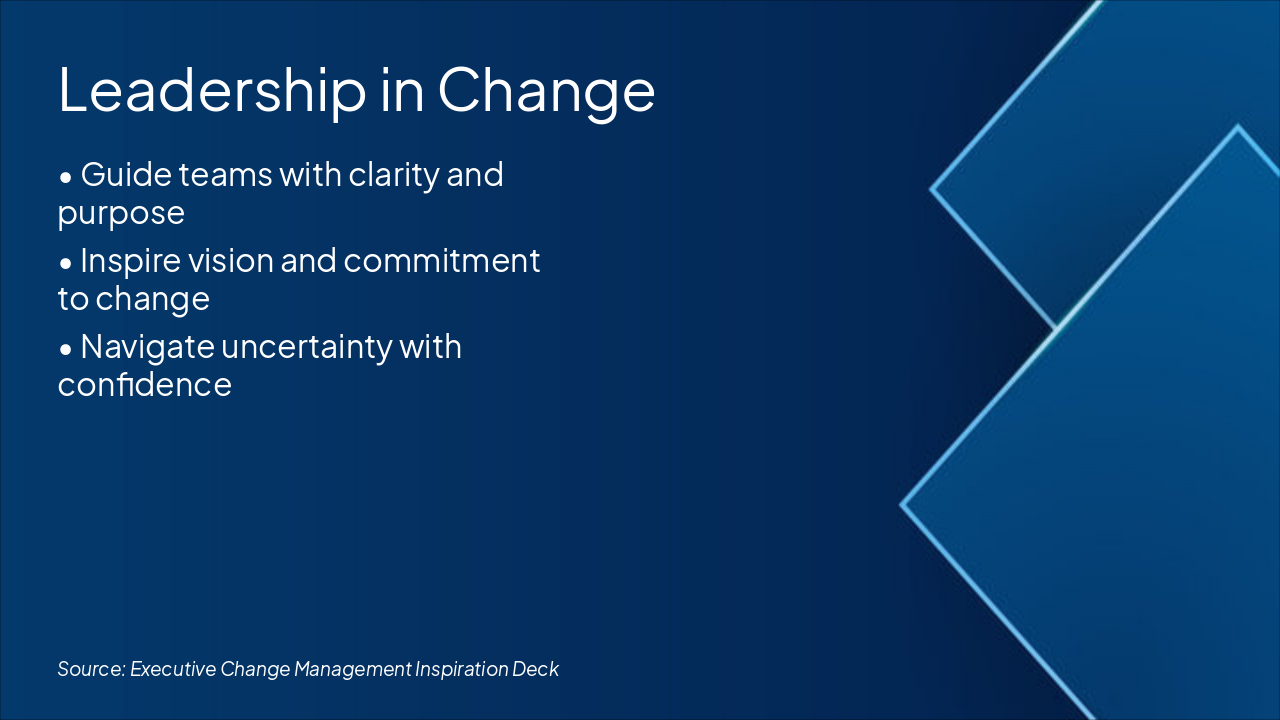 Slide 17 - Leadership in Change