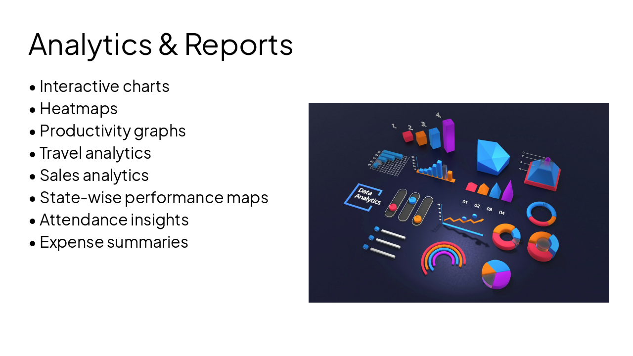 Slide 13 - Analytics & Reports