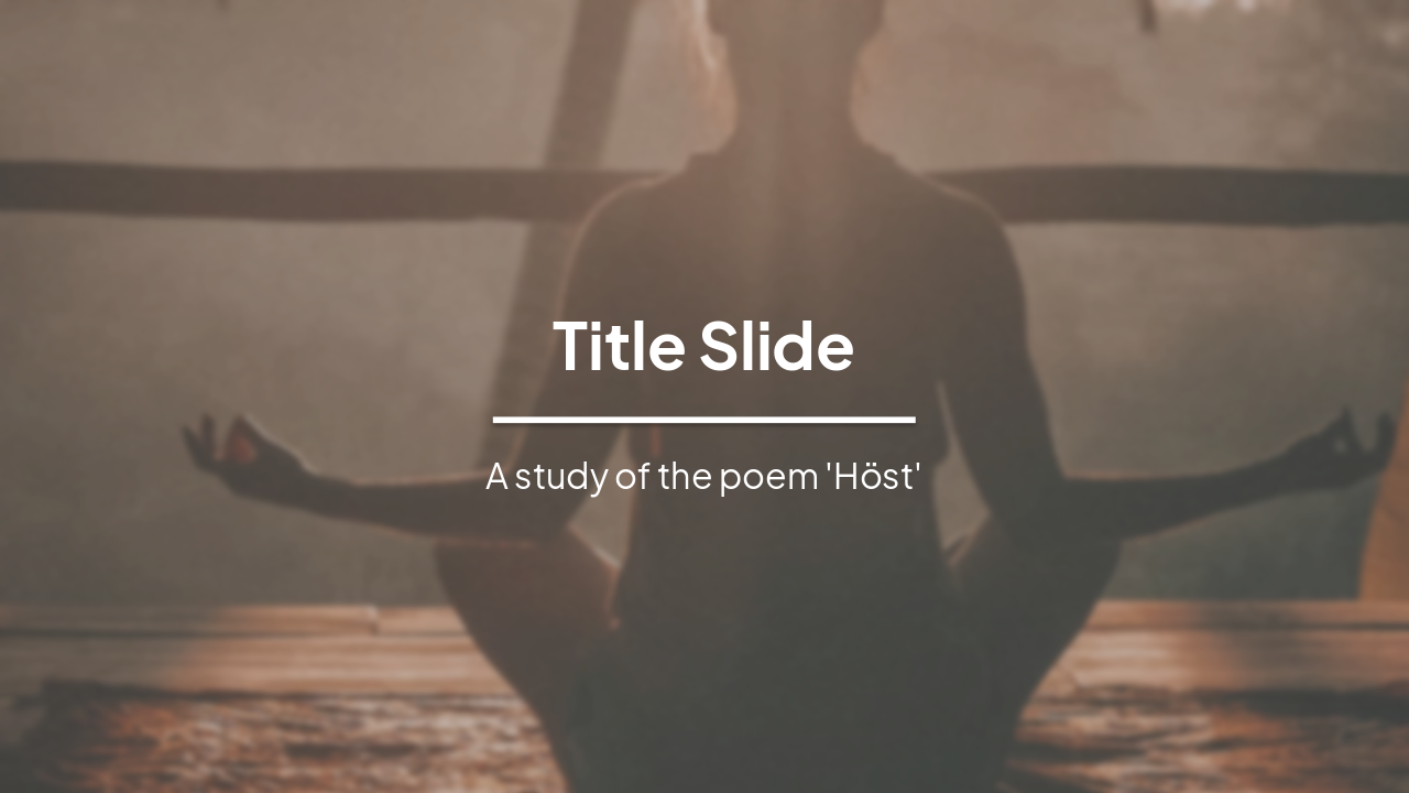 Slide 1 - Title Slide