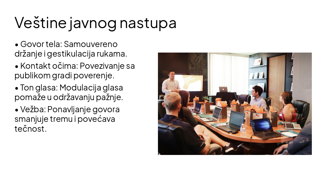 Slide 5 - Veštine javnog nastupa